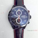 Swiss 7750 Tag Heuer Carrera Cal 1887 Black Watch